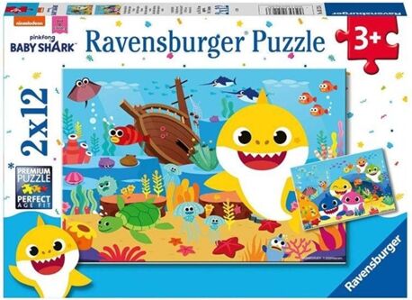 Ravensburger Iberica (M) Puzzle RAVENSBURGER IBERICA Baby Shark (6x18 cm - Idade Mínima: 5 - Espanhol)