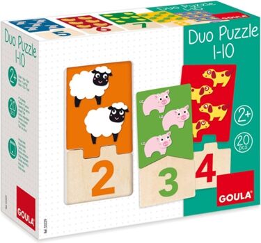 Jumbo Brinquedo Educativo Puzzel Duo 1-10