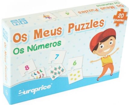 Europrice Puzzle Os números (Idade Mínima: 3 anos - 24 Peças)