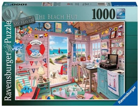 Ravensburger Puzzle A Cabine De Praia (Idade Mínima:‍ 14 Anos - 1000 Peças)