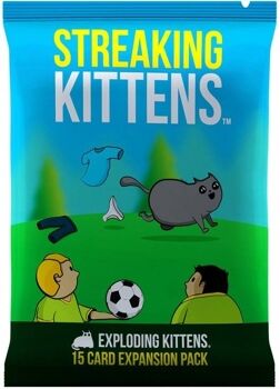 Self Published Jogo de Cartas Streaking Kittens: Exp 2 Exploding Kittens (Inglês - Idade Mínima: 7)