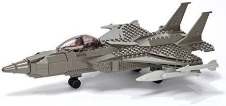 Ultimate Soldier Conjuntos de construção Fighter Jet Military Building Kit, Grey (Idade Minima: 8)