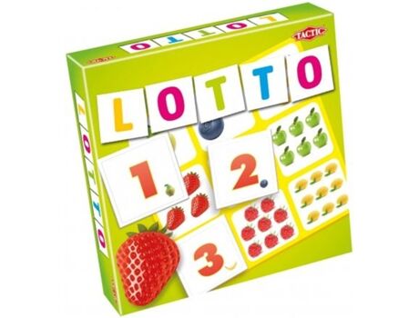 Tactic Jogo Educativo Fruits & Numbers Lotto (Idade Mínima: 3)