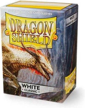 Arcane Tinmen Conjunto de 100 capas para cartas Dragon Shield Classic White (3 anos)