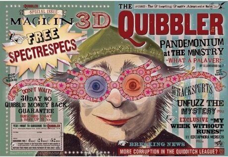 The Noble Collection Puzzles Harry Potter - The Quibbler Magazine Cover