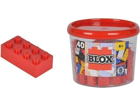Simba Construção Blox com 40 blocos vermelhos
