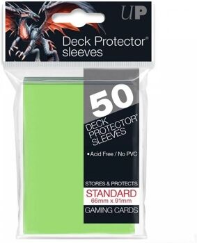 Ultra Pro Conjunto de 50 Capas para Cartas Verde Lima