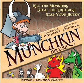 Divercentro Jogo de Tabuleiro Munchkin Deluxe (Idade Mínima: 10 - Nível Dificuldade: Baixo)