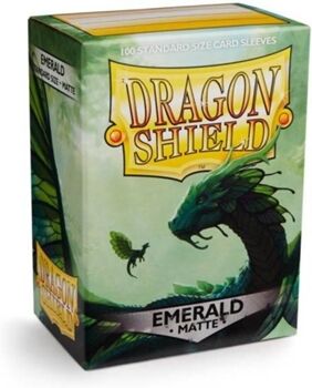 Arcane Tinmen Jogo de Cartas Dragon Shield Sleeves 100 Emerald (Inglês - Idade Mínima: 8)