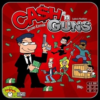 Divercentro Jogo de Tabuleiro Cash N' Guns - Second Edition (Idade Mínima: 10 - Nível Dificuldade: Baixo)