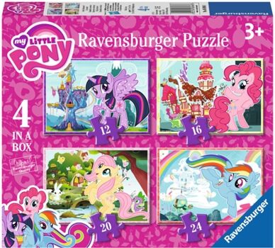 Ravensburguer Conjunto de 4 Puzzles RAVENSBURGER My Little Pony (72 Peças)