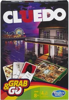 Hasbro Jogo de Viagem Cluedo Grab & Go (Idade Mínima: 8 anos)