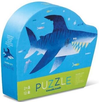 Crocodile Creek Mini Puzzle Shark (12 Peças)