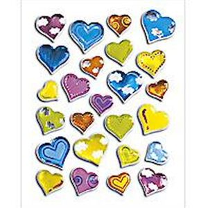 Herma stickers Magic färggladahjärtan (1) 10st