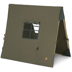 Ferm Living - Tent Beetle Embroidery Dark Olive - Dark Olive - Grön