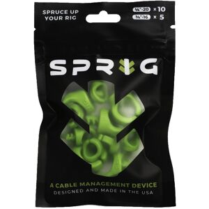 Value Pack 10x 1/4” Sprigs + 5x 3/8” Big Sprigs, kabelhanteringsklämmor - grön