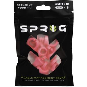 Value Pack 10x 1/4” Sprigs + 5x 3/8” Big Sprigs, kabelhanteringsklämmor - rosa