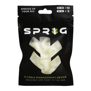 Value Pack 10x 1/4” Sprigs + 5x 3/8” Big Sprigs, kabelhanteringsklämmor - självlysande