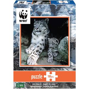 SUNTOY WWF Snöleoparder Pussel 100 Bitar