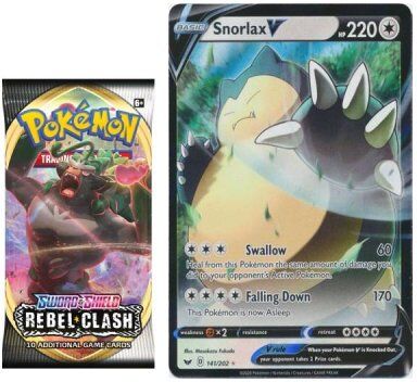 Pokémon Sword & Shield Rebel Clash Booster samlarkort och oversized kort