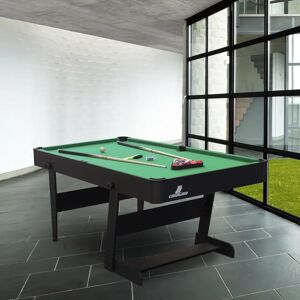 Cougar Hustle Standard Pool Table black/brown/green 79.0 H x 152.0 W cm