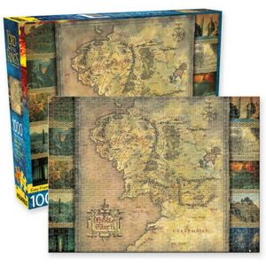 AQUARIUS The Lord of the Rings Middle Earth Map 1000 piece jigsaw puzzle (nm)