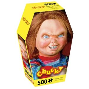 AQUARIUS Chucky I'm Your Friend 500pc Puzzle (500 Piece Jigsaw Puzzle) - Glare Free - Precision Fit - Officially Licensed Chucky Movie Merchandise & Collectibles - 14x19 Inches