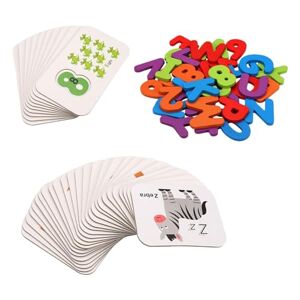 Amagogo Alphabet Learning Toy Educational Toy Letter Game Learning Abc Math Preschool Toy Sensorial Teaching Toy for Ages 4-6 Years