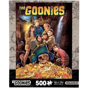 AQUARIUS The Goonies 500pc Puzzle (500 Piece Jigsaw Puzzle) - Glare Free - Precision Fit - Officially Licensed The Goonies Movie Merchandise & Collectibles - 14x19 Inches