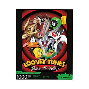 AQUARIUS 65253 Looney Tunes Jigsaw Puzzle, Red, 1000