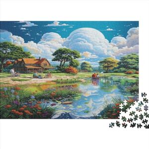 NEZHADAD Paradise 300 Piece Jigsaw Puzzles Brain Challenge Jigsaw Puzzle Toy Cool Dog Premium Jigsaw Puzzle Dog Jigsaw PuzzleSustainable Puzzle AdultsGreat Gift 300pcs (40x28cm)