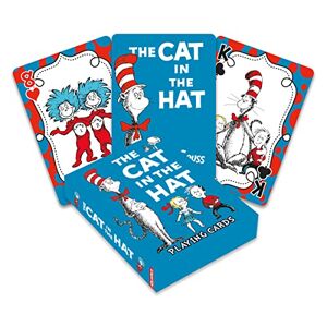 AQUARIUS Cat in The Hat Playing Cards - Dr. Seuss Themed Deck of Cards for Your Favorite Card Games - Officially Licensed Dr. Seuss Merchandise & Collectibles