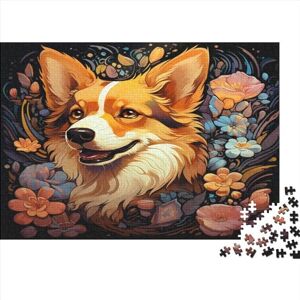 ADOVZ Colourful Dog (103) for Adults Fun 300 Pieces Personalised Photos Jigsaw Puzzle Toy Intellectual Game Home Decoration Education Game Stress Relief Challenge Educational 300pcs (40x28cm)