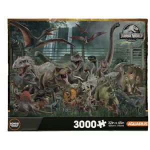 AQUARIUS Jurassic World Size Chart 3000pc Puzzle (3000 Piece Jigsaw Puzzle) - Glare Free - Precision Fit - Officially Licensed Jurassic World Merchandise & Collectibles - 42x35 Inches