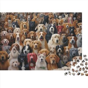 WWJLRLXTO Labrador Jigsaw Puzzles 300 Pieces Educational Games Jigsaw Cute Dog Puzzle Home Decor Gift for Adults Decompressing DIY Puzzle Toys 300pcs (40x28cm)