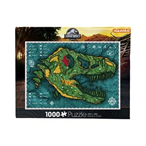 AQUARIUS Jurassic World Map 1000 Piece Jigsaw Puzzle