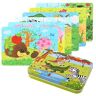 EDATOFLY 6 Sheets Puzzles for 3 Year Olds, Wooden Jigsaw Puzzles Wooden Puzzle w