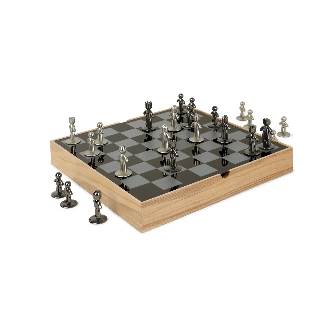 Umbra Buddy Chess Set 6.0 H x 36.0 W x 36.0 D cm