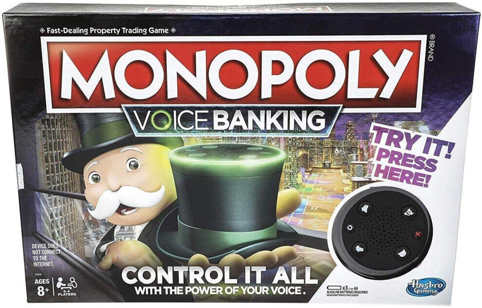 Hasbro Monopoly Voice Banking Electronic Family Board Game