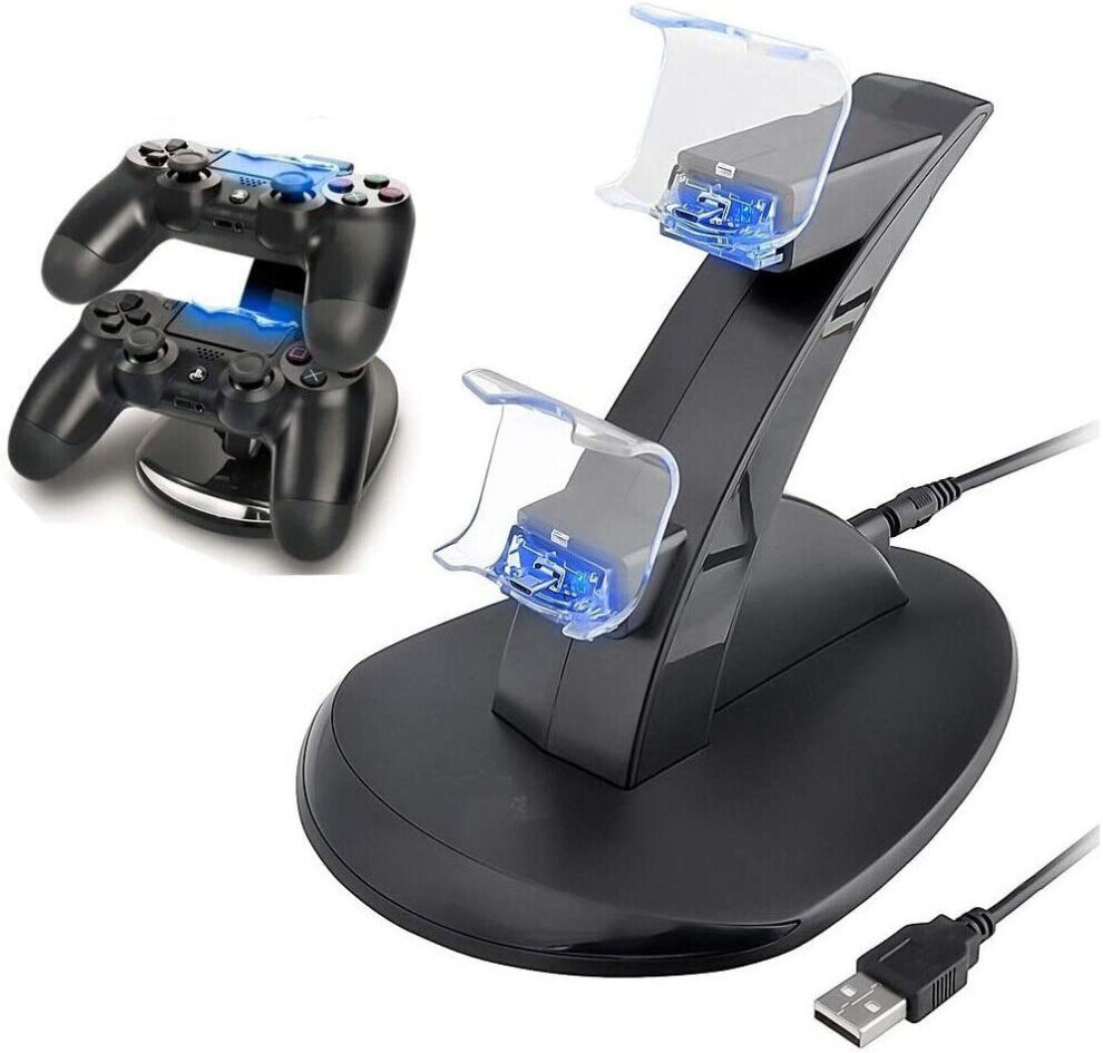 Unbranded PS4 Controller Charger Dual USB Fast Charging Dock Station