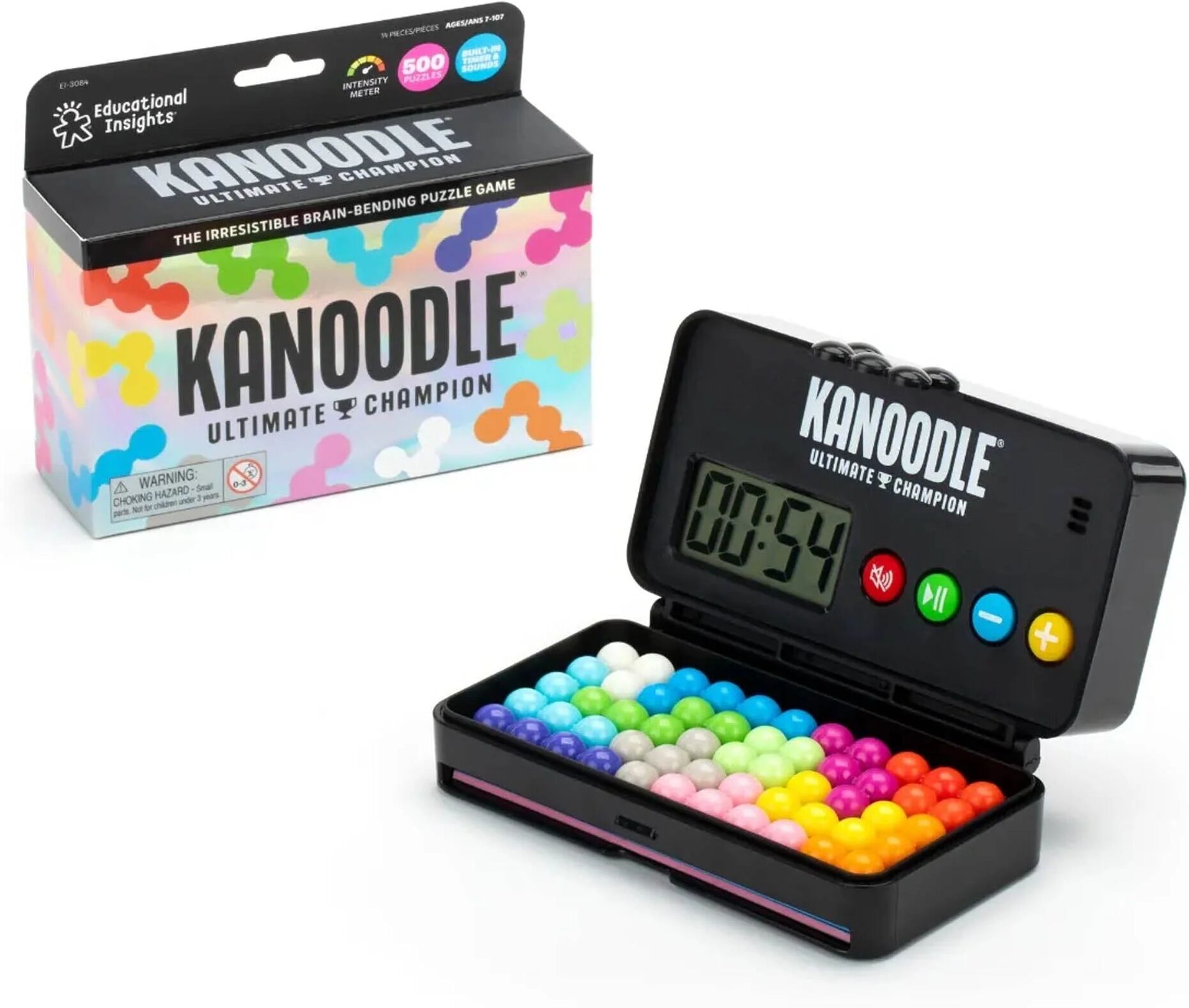 Learning Resources Kanoodle Ultimate Champion 500 unique 2D and 3D puzzle challenges - Ages 7+ Learning Resources