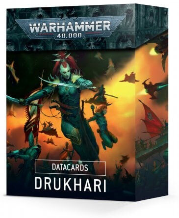 Games Workshop Warhammer 40,000 - Datacards: Drukhari (9Th Edition)