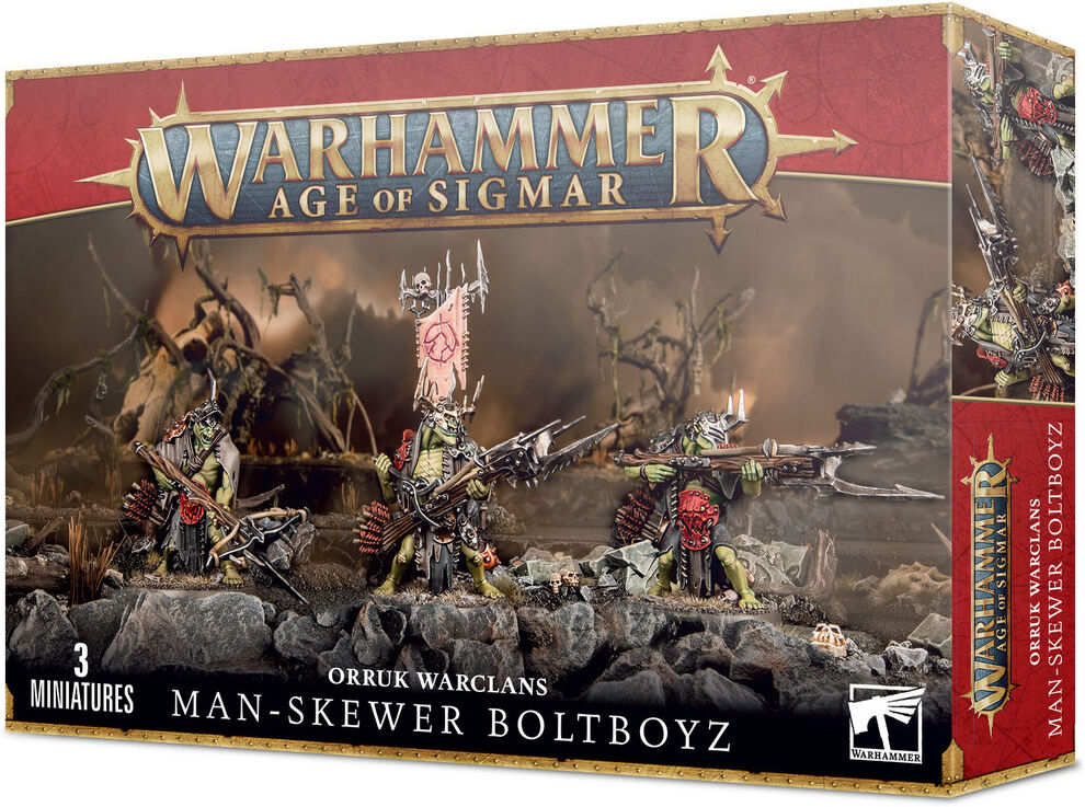 Games Workshop Warhammer Age Of Sigmar - Orruk Warclans: Man-Skewer Boltboyz