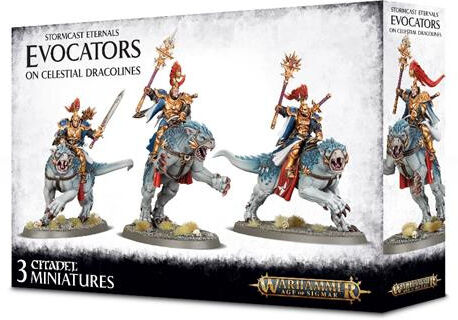 Games Workshop Warhammer Age Of Sigmar - Stormcast Eternals: Evocators On Celestial Dracolines