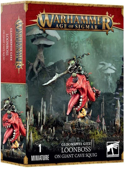 Games Workshop Warhammer Age Of Sigmar - Gloomspite Gitz: Loonboss On Giant Cave Squig