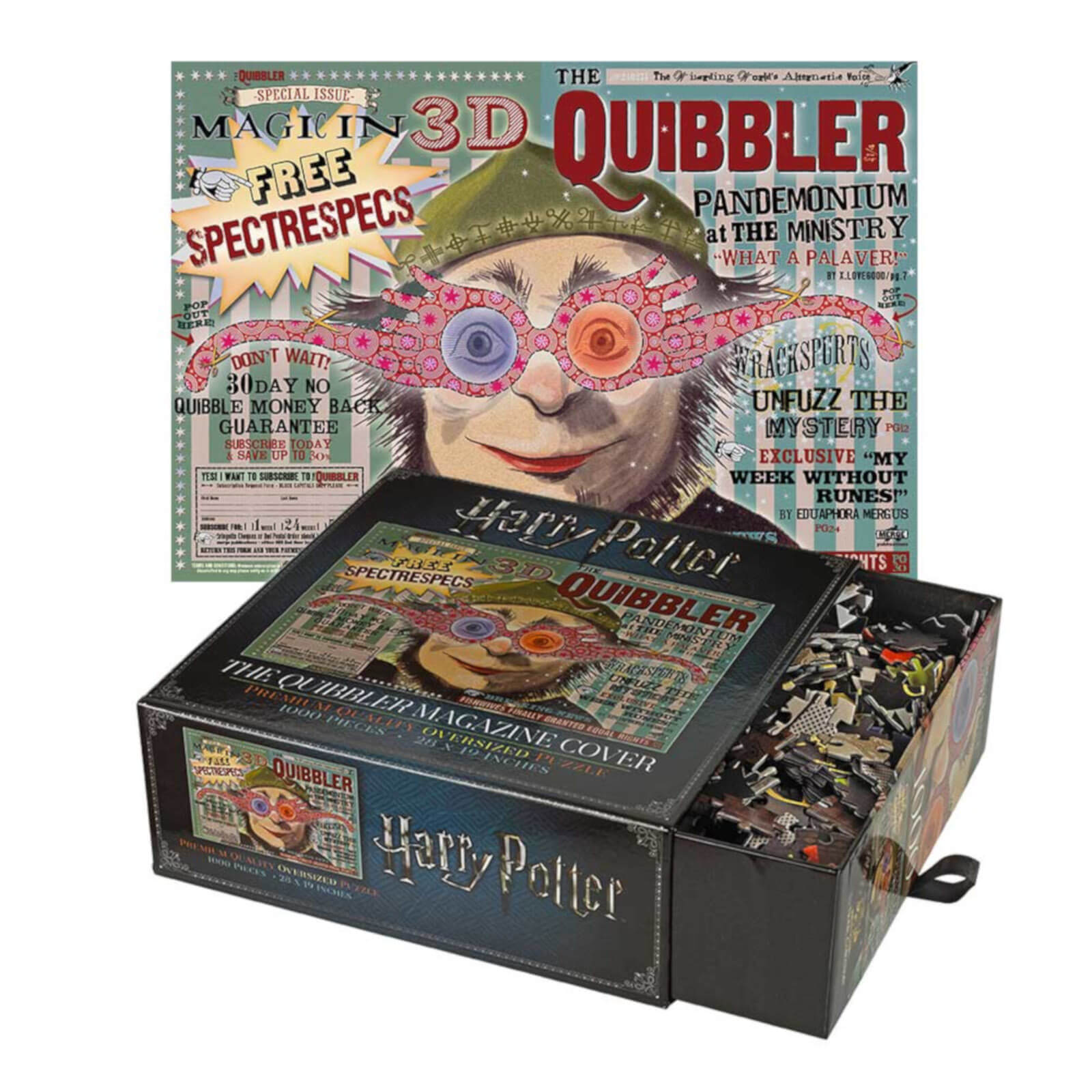 Noble Collection Harry Potter The Quibbler Magazine 1,000 Piece Jigsaw Puzzle