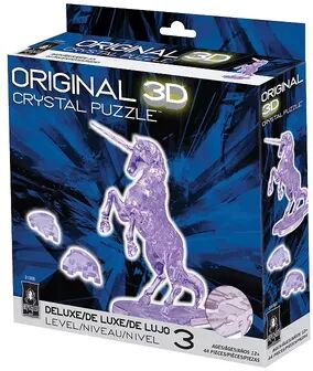 University Games 3D Crystal Puzzle - Unicorn 44-Pieces, Multicolor