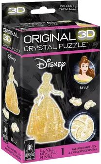 University Games 3D Crystal Puzzle - Disney's Beauty & the Beast Belle 41-Pieces, Multicolor