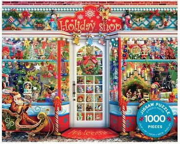 Ceaco Holiday Shop 1000-Piece Jigsaw Puzzle, Multicolor