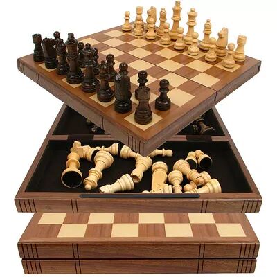 Trademark Global Wooden Chess Set, Multicolor